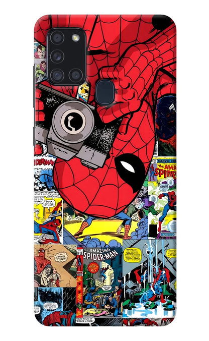 Spider Man Samsung A21s Back Cover