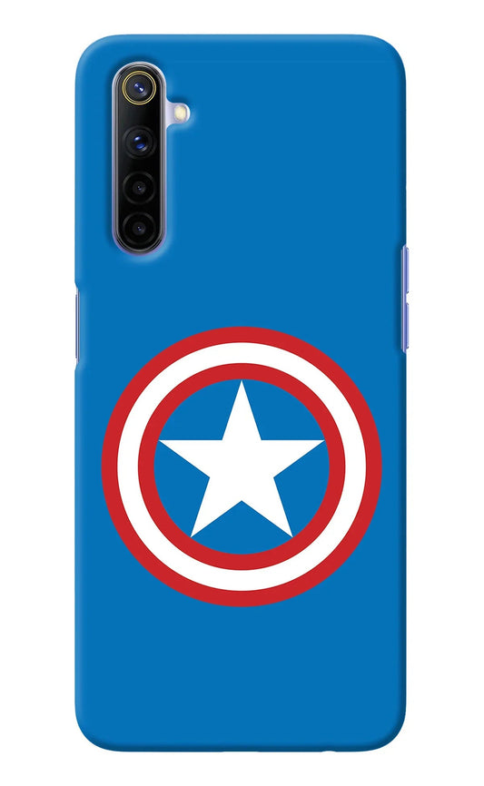 Captain America Logo Realme 6/6i Back Cover