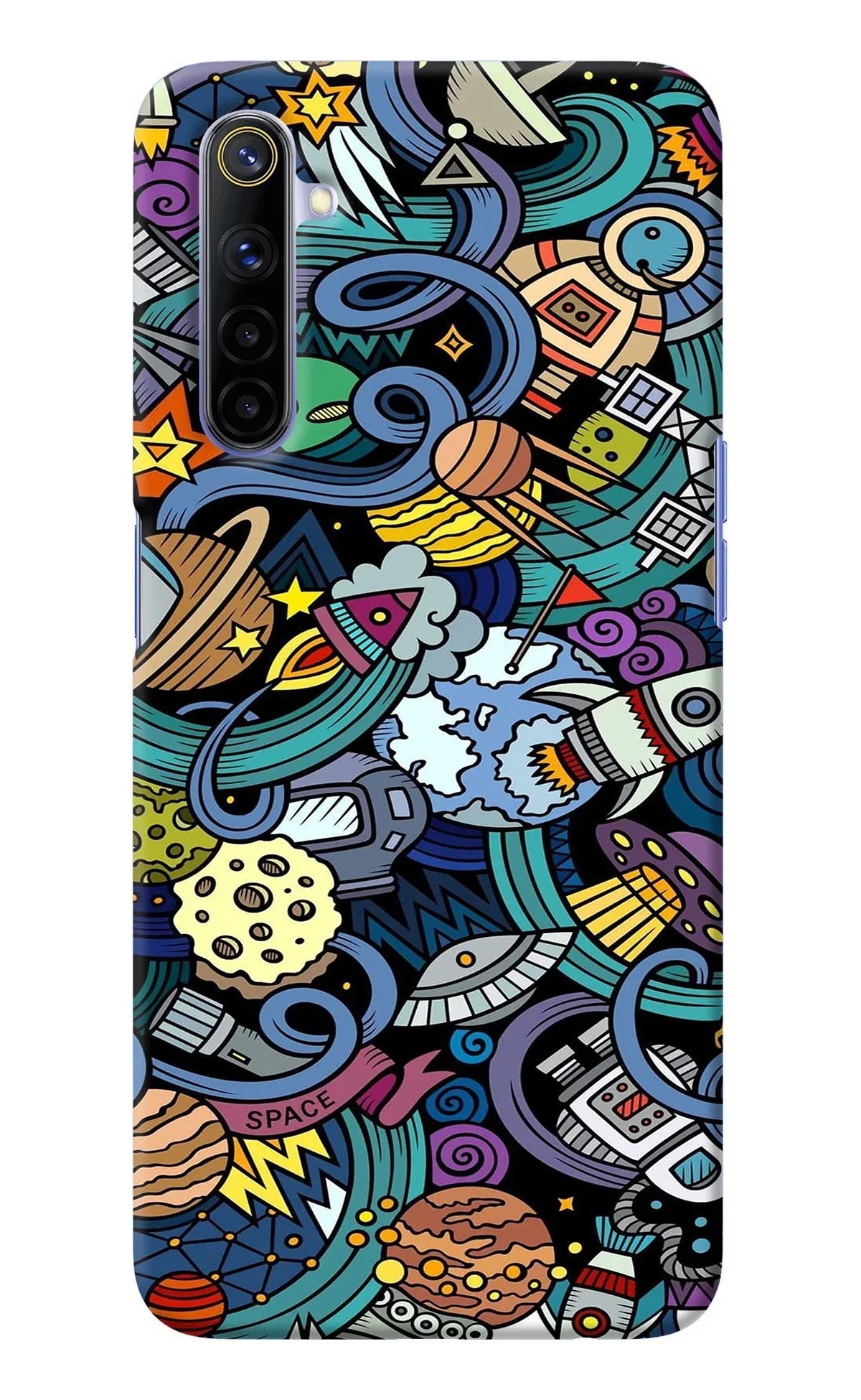 Space Abstract Realme 6/6i Back Cover