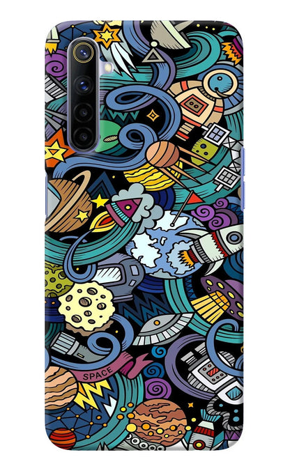Space Abstract Realme 6/6i Back Cover