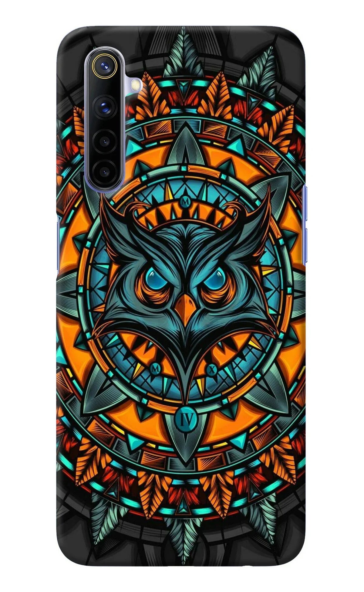Angry Owl Art Realme 6/6i Back Cover