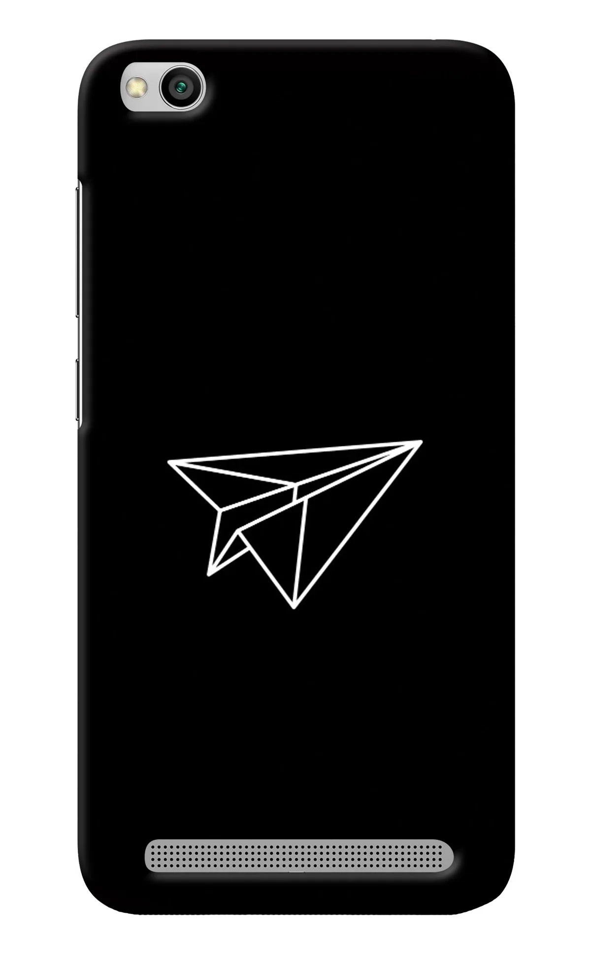Paper Plane White Redmi 5A Back Cover
