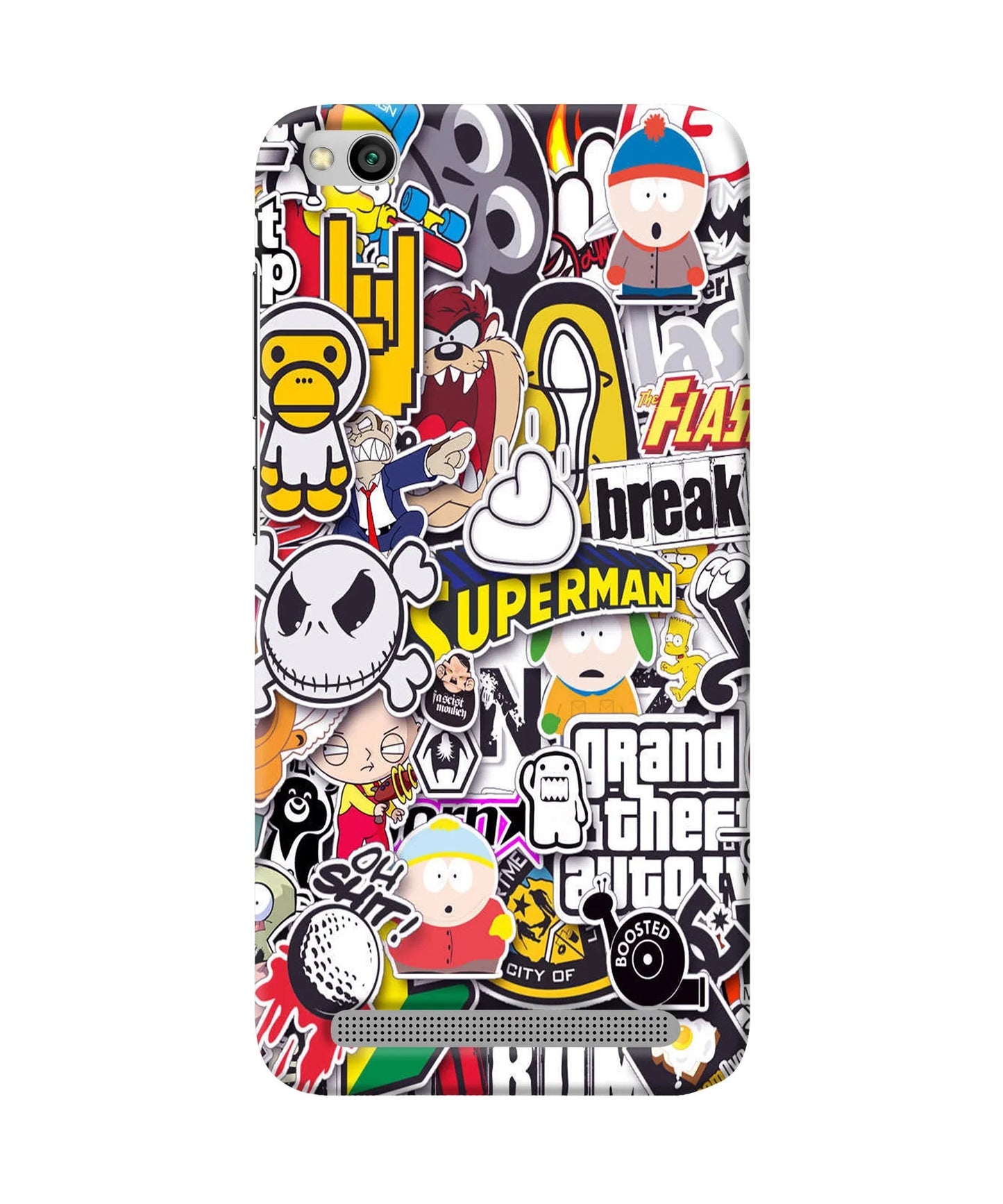 Sticker Bomb Redmi 5A Back Cover