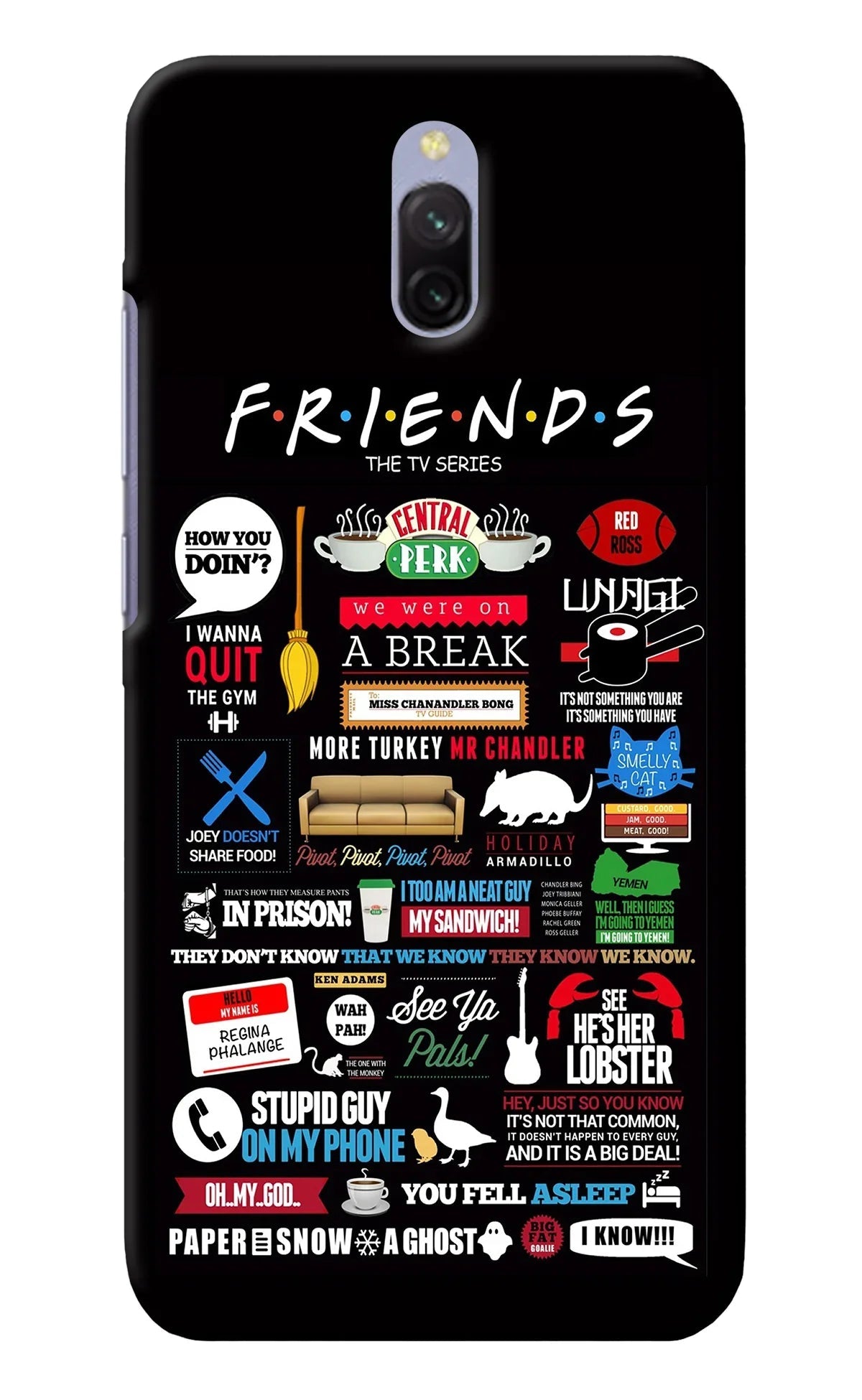 FRIENDS Redmi 8A Dual Back Cover