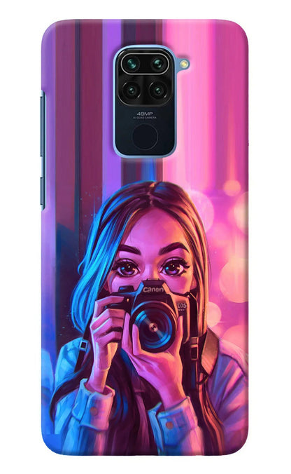 Girl Photographer Redmi Note 9 Back Cover