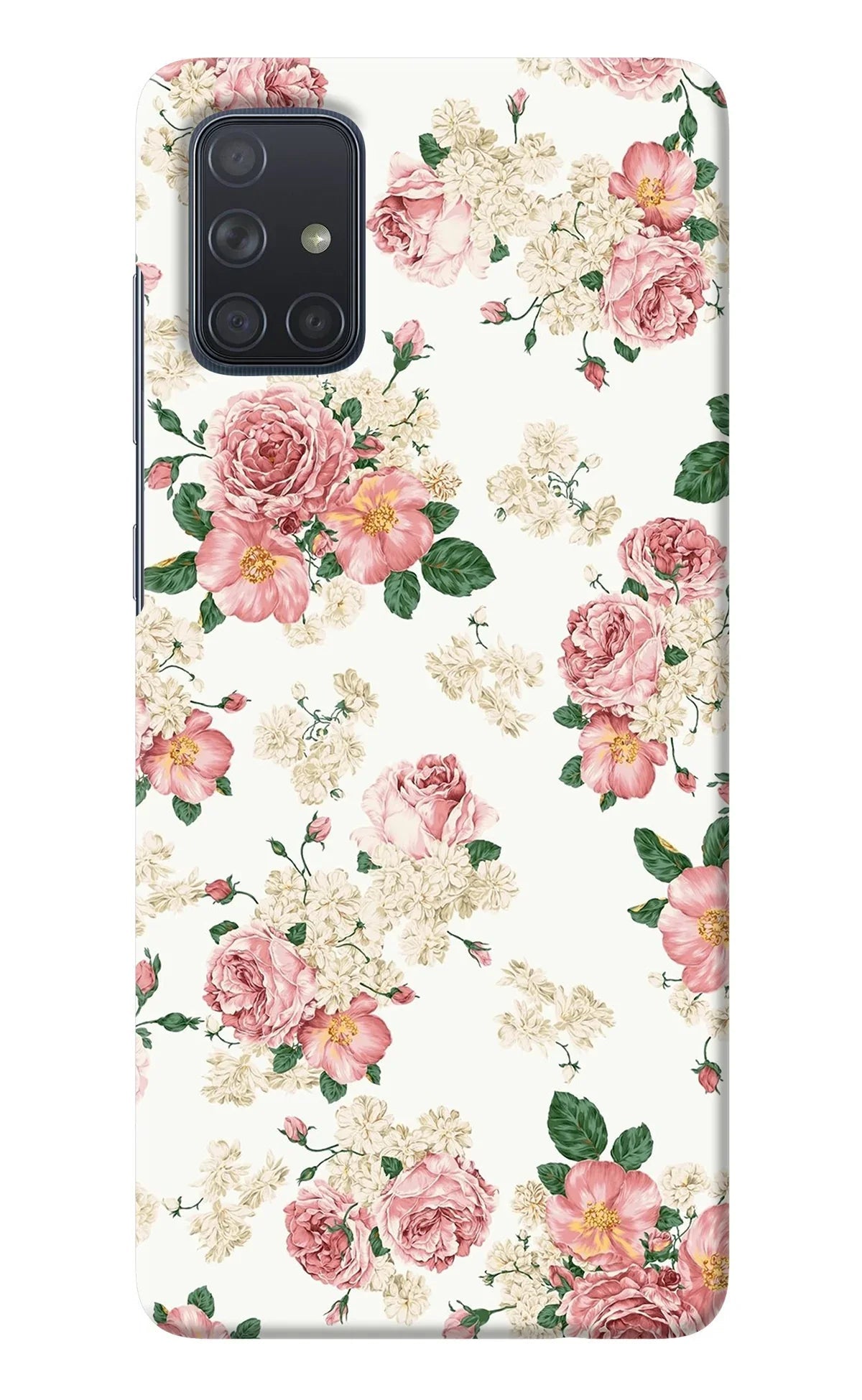 Flowers Samsung A71 Back Cover