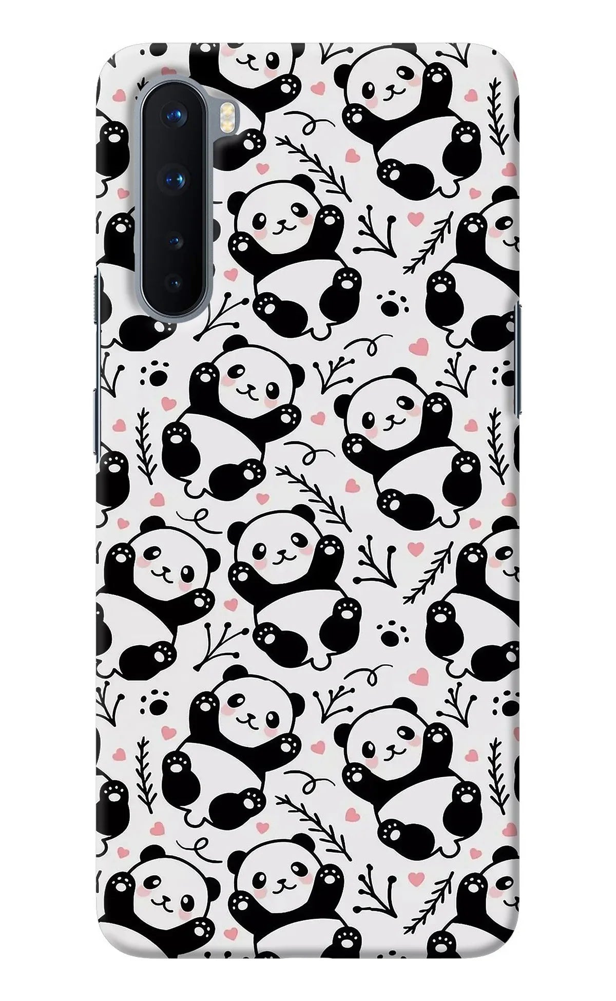Cute Panda Oneplus Nord Back Cover