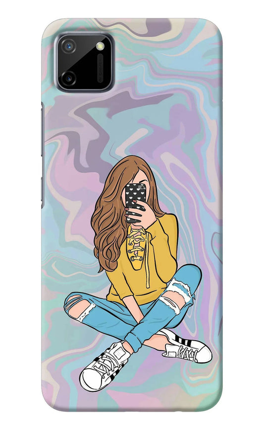 Selfie Girl Realme C11 2020 Back Cover