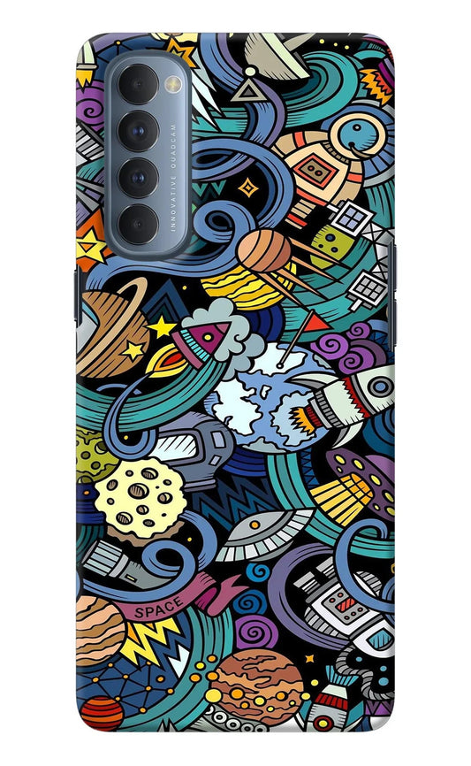 Space Abstract Oppo Reno4 Pro Back Cover