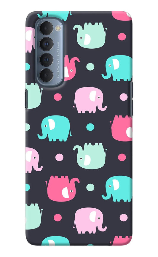 Elephants Oppo Reno4 Pro Back Cover