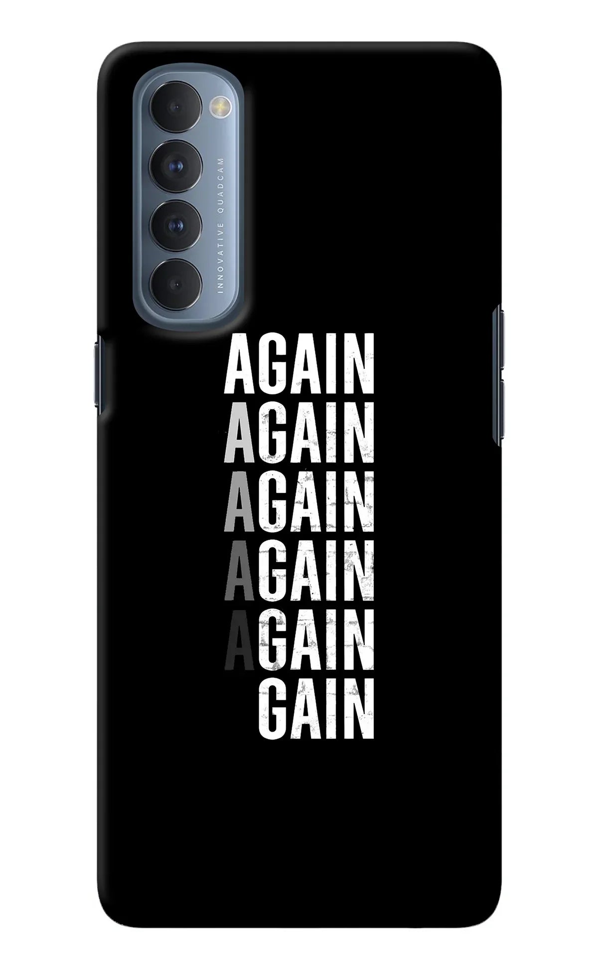 Again Again Gain Oppo Reno4 Pro Back Cover