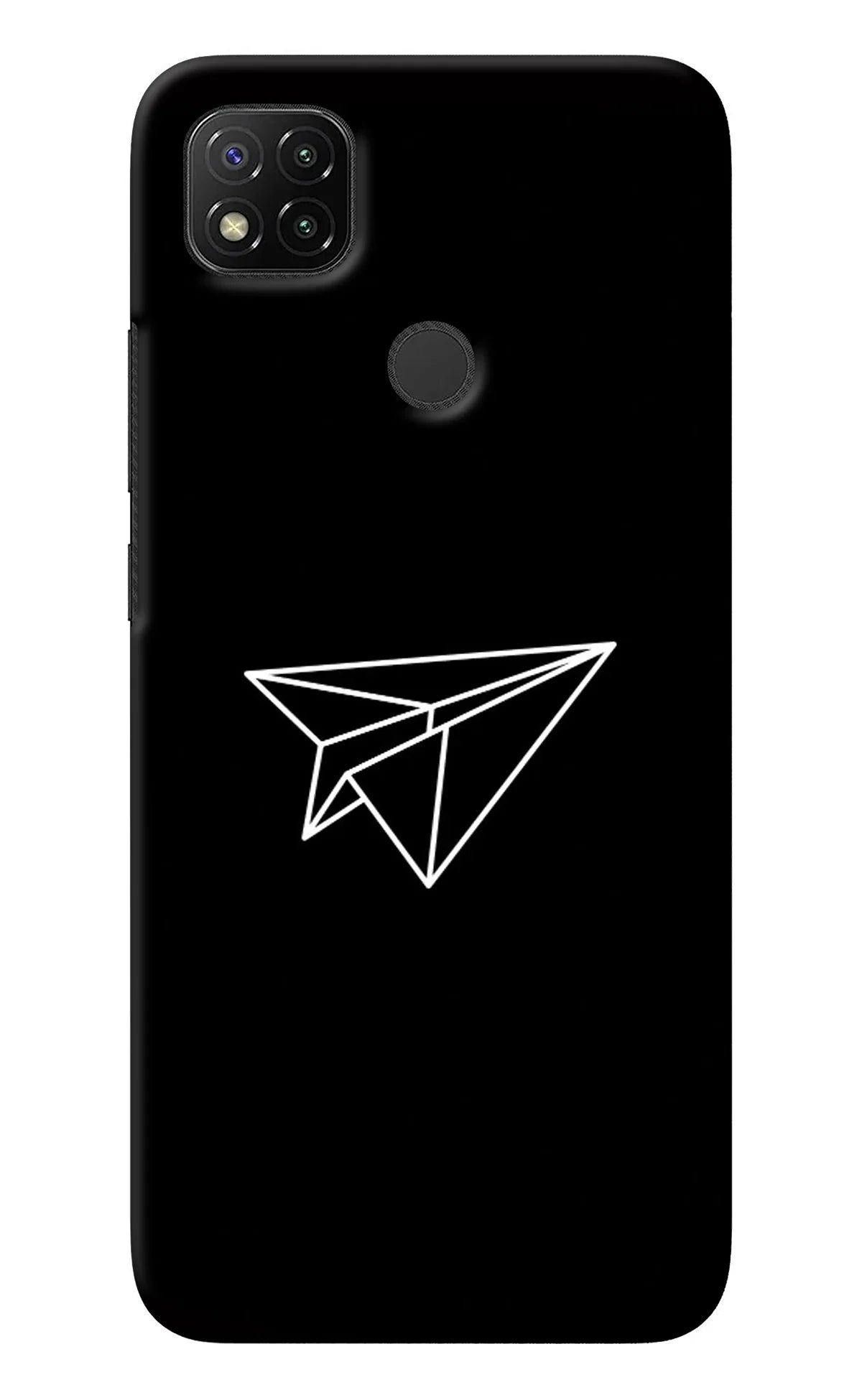 Paper Plane White Redmi 9 Back Cover