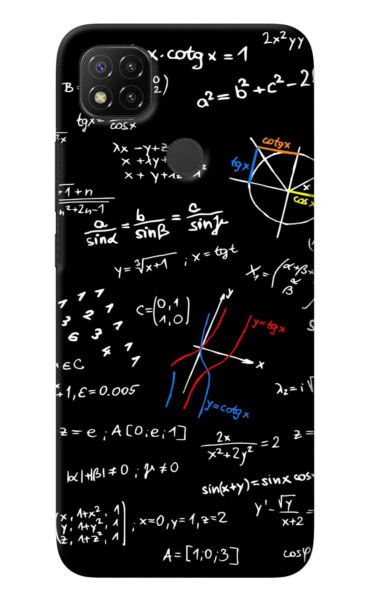 Mathematics Formula Redmi 9 Back Cover