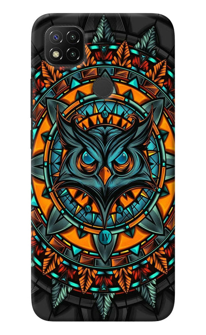 Angry Owl Art Redmi 9 Back Cover