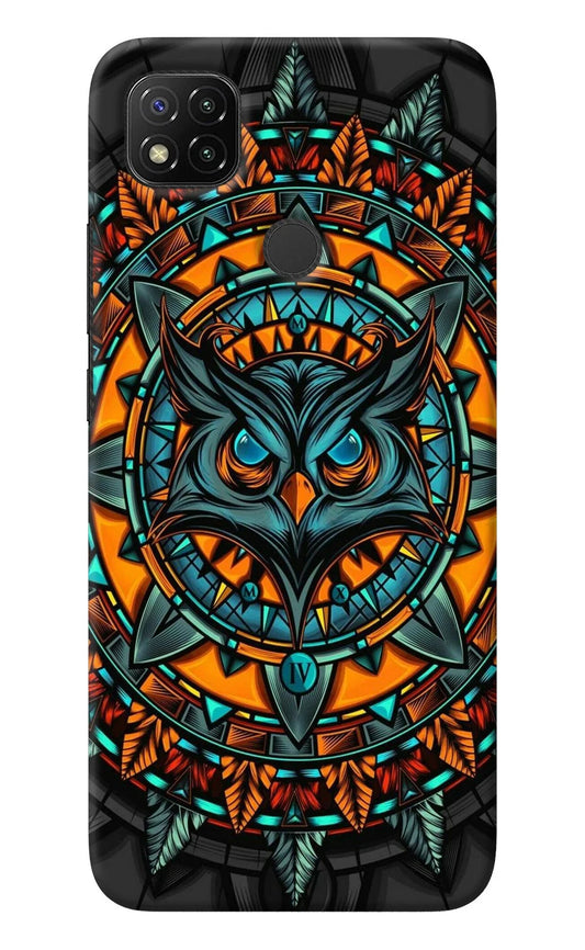 Angry Owl Art Redmi 9 Back Cover