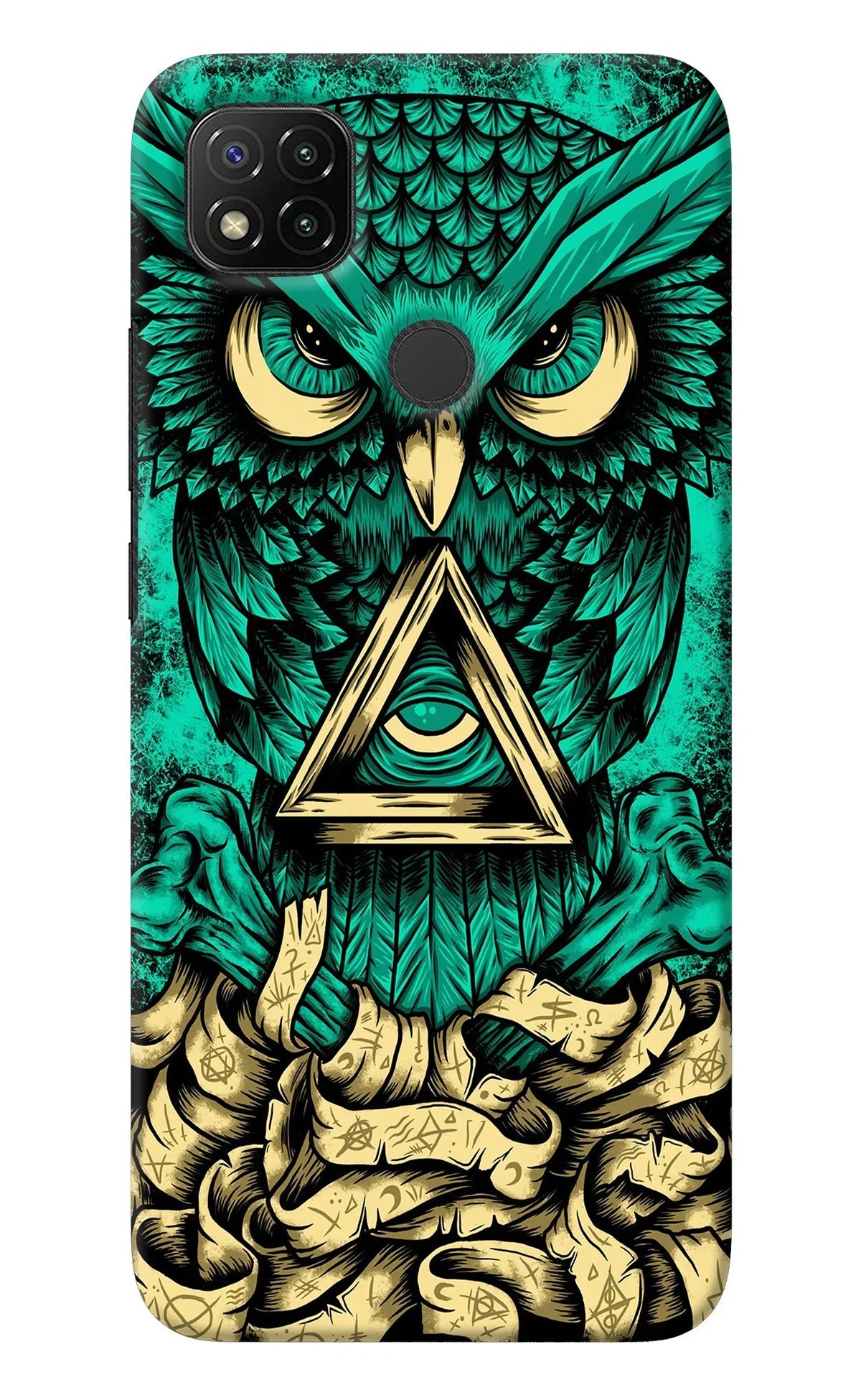 Green Owl Redmi 9 Back Cover