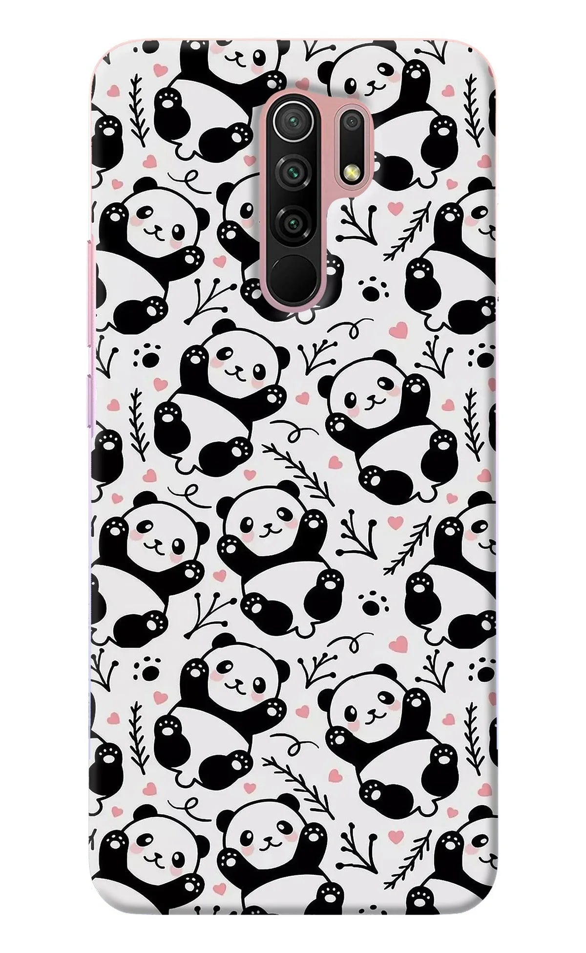 Cute Panda Redmi 9 Prime/Poco M2/M2 reloaded Back Cover