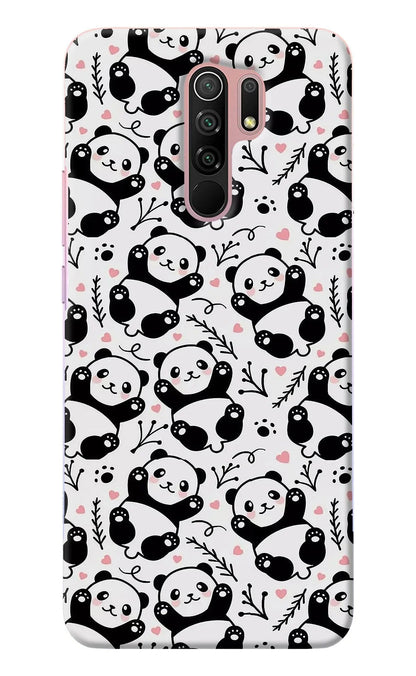 Cute Panda Redmi 9 Prime/Poco M2/M2 reloaded Back Cover