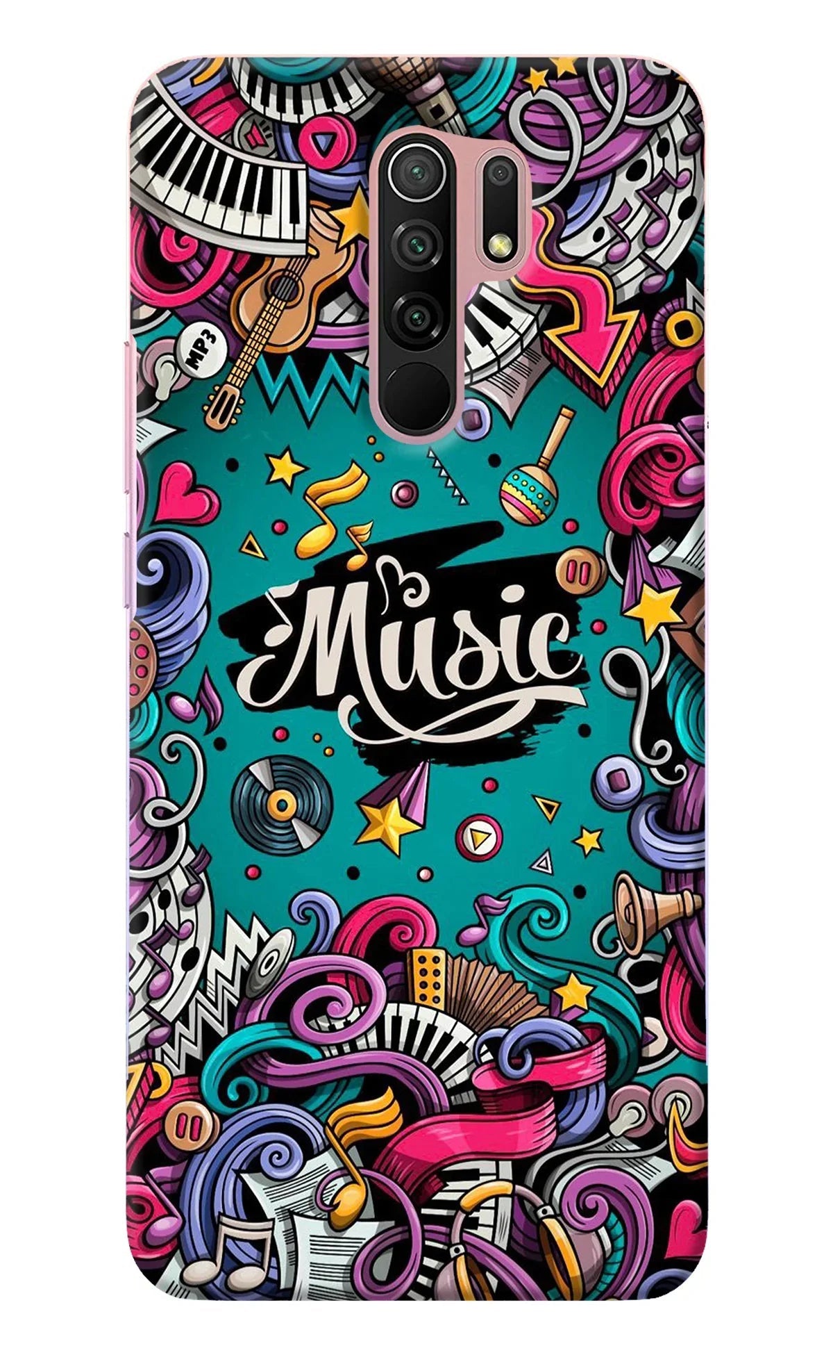 Music Graffiti Redmi 9 Prime/Poco M2/M2 reloaded Back Cover