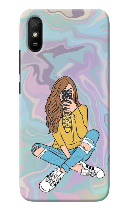 Selfie Girl Redmi 9A/9i Back Cover