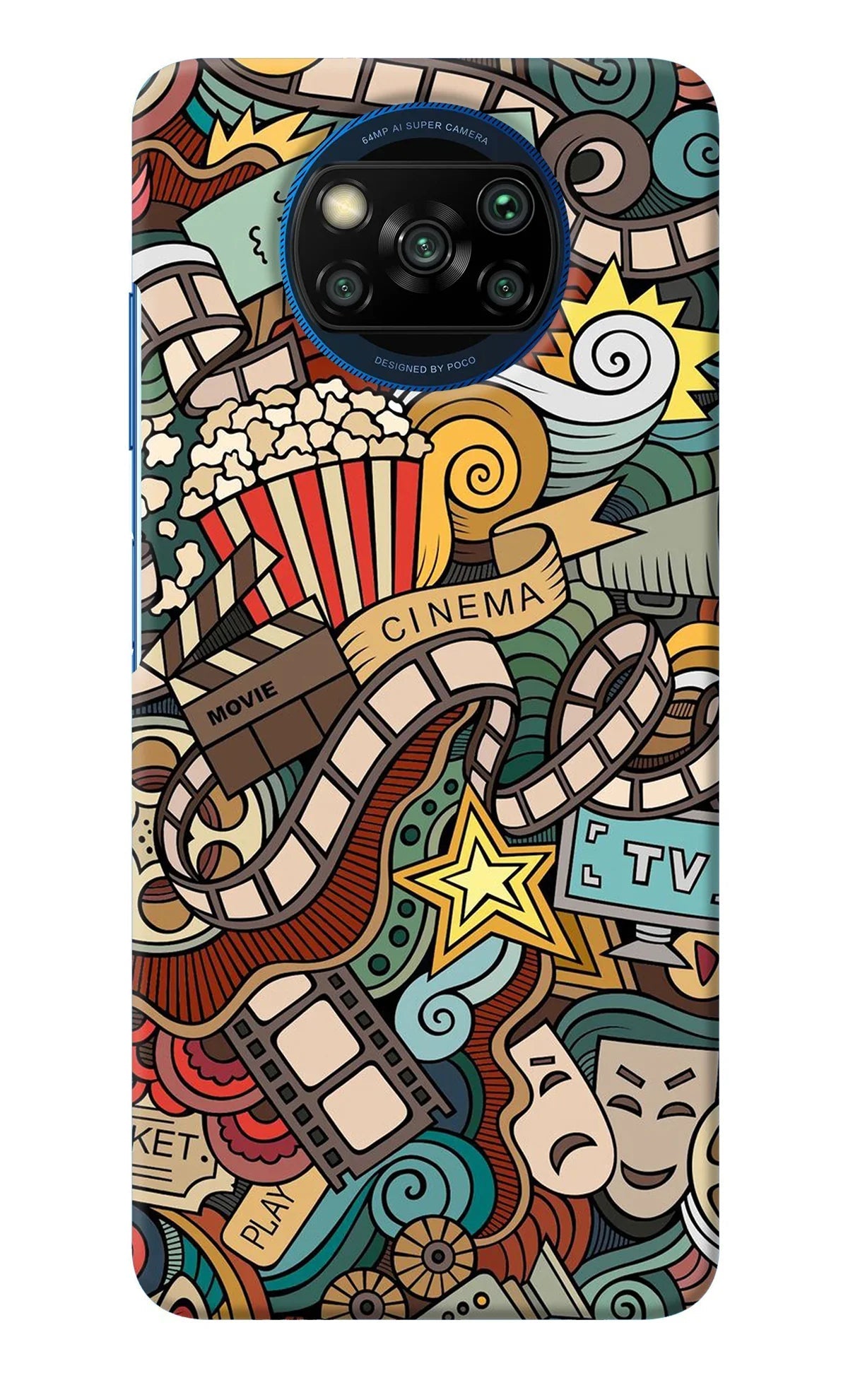 Cinema Abstract Poco X3/X3 Pro Back Cover