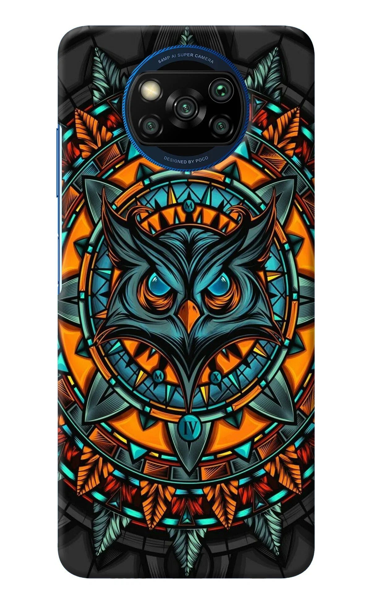 Angry Owl Art Poco X3/X3 Pro Back Cover