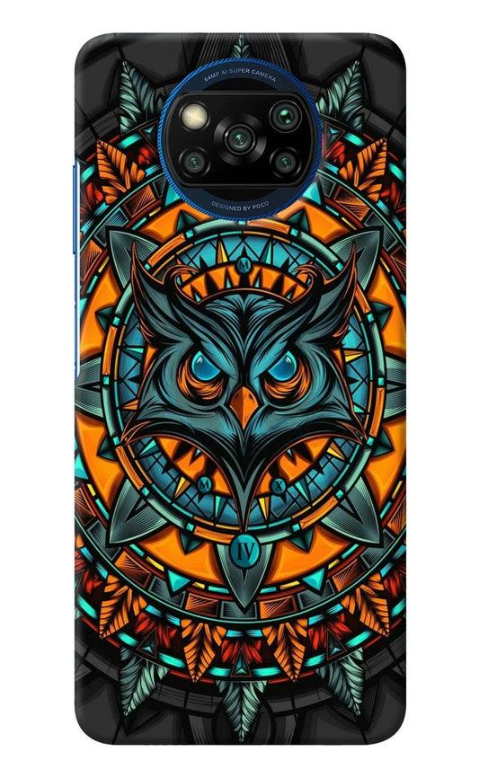 Angry Owl Art Poco X3/X3 Pro Back Cover