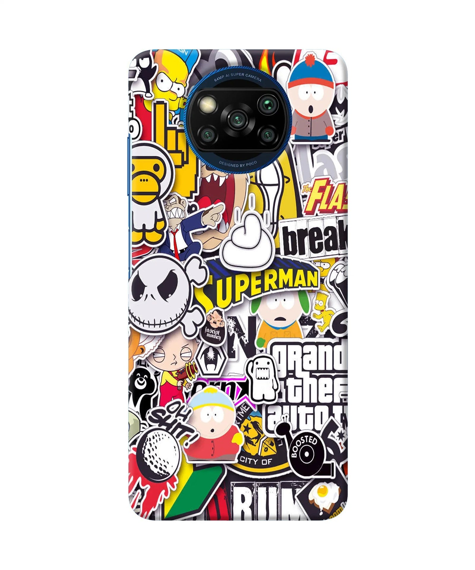 Sticker Bomb Poco X3/X3 Pro Back Cover