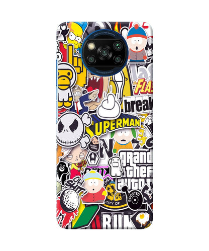 Sticker Bomb Poco X3/X3 Pro Back Cover