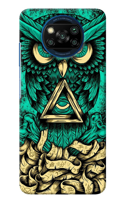 Green Owl Poco X3/X3 Pro Back Cover