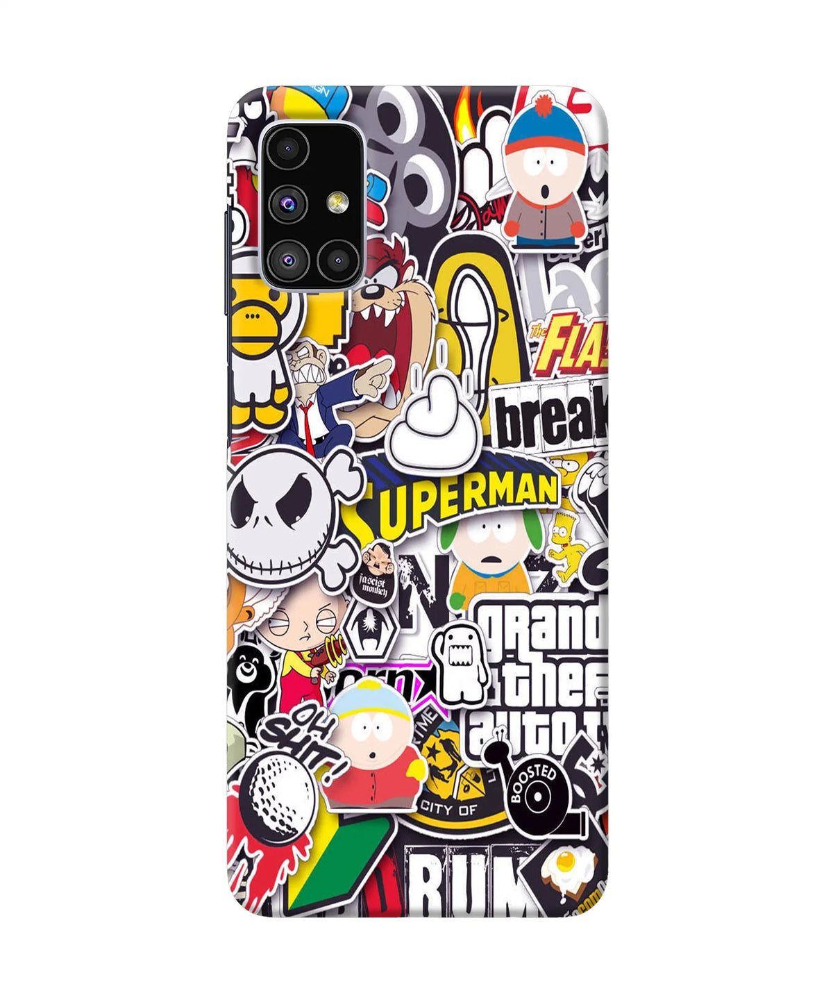 Sticker Bomb Samsung M51 Back Cover