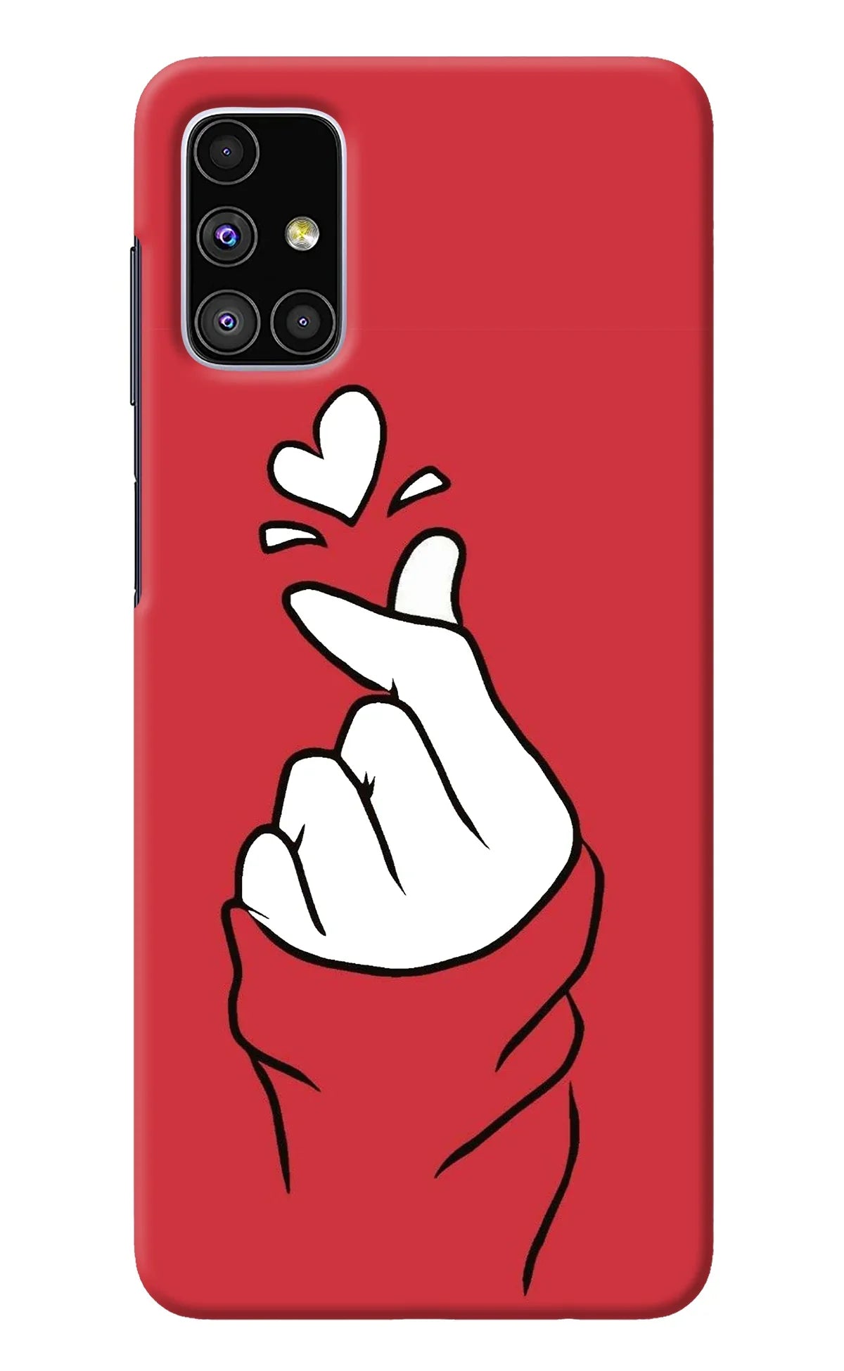 Korean Love Sign Samsung M51 Back Cover