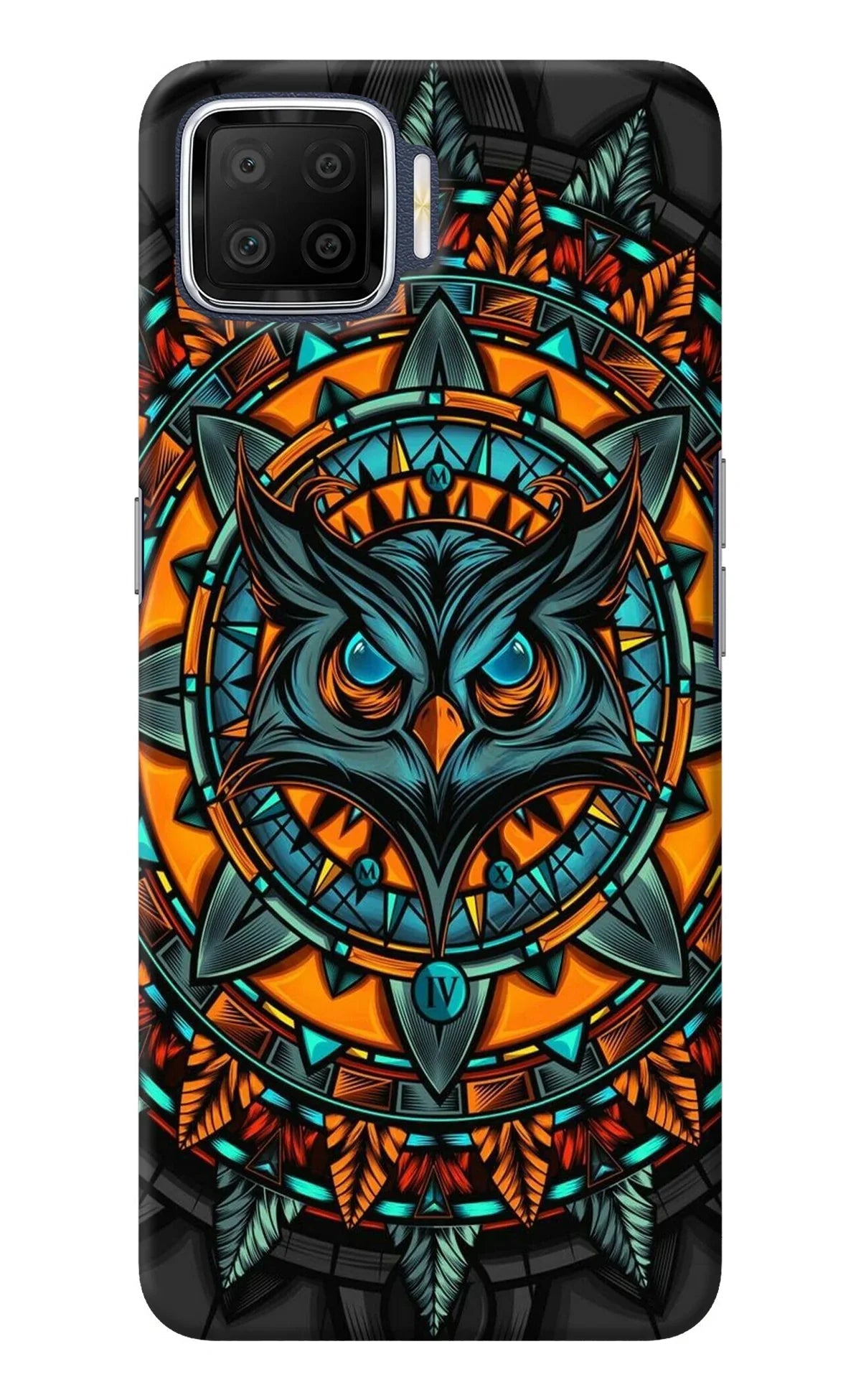 Angry Owl Art Oppo F17 Back Cover