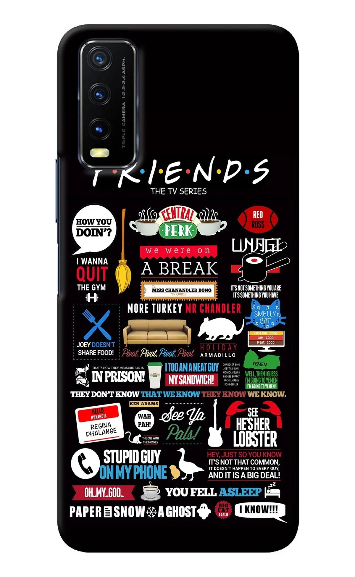 FRIENDS Vivo Y20/Y20i Back Cover