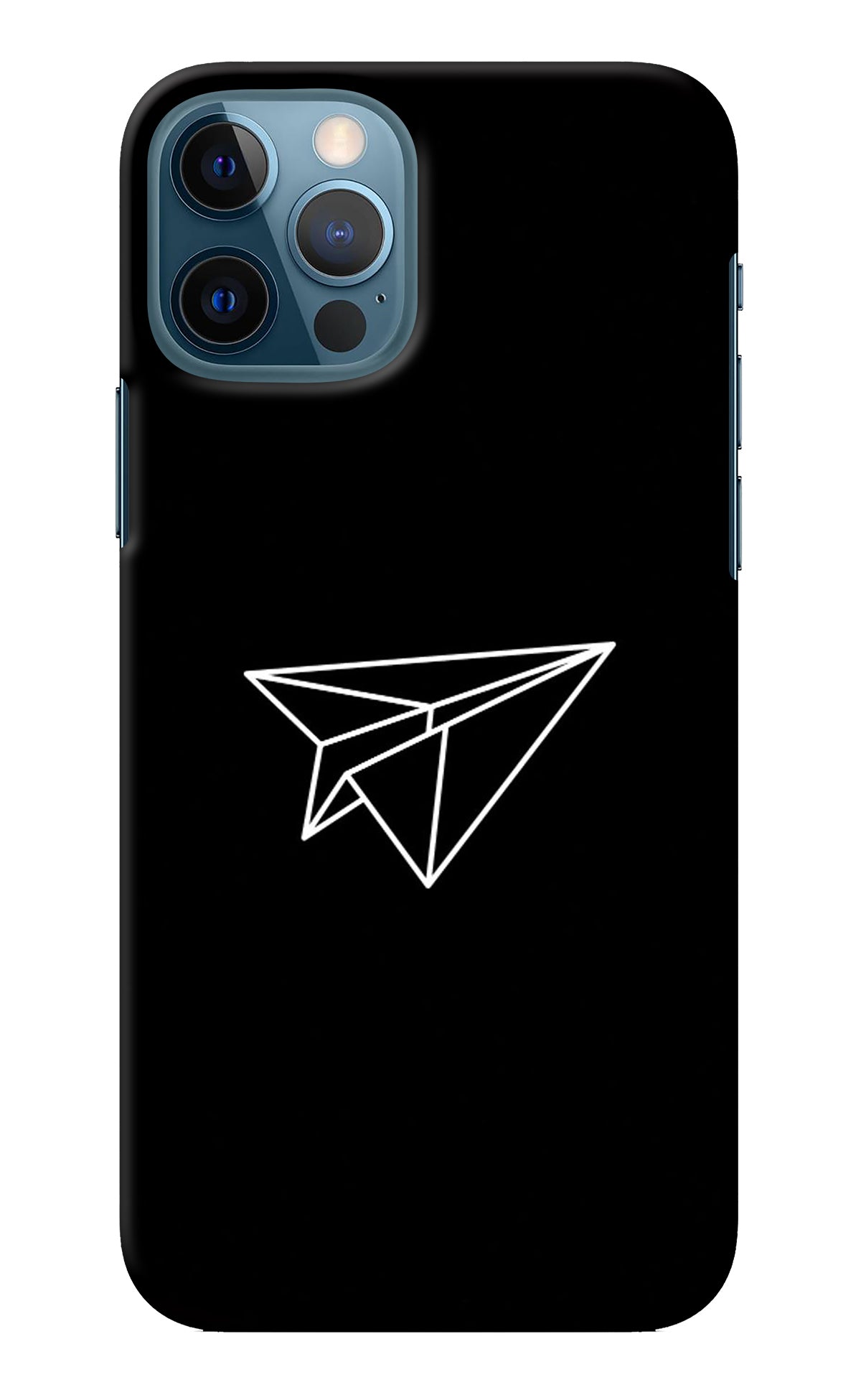 Paper Plane White iPhone 12 Pro Back Cover