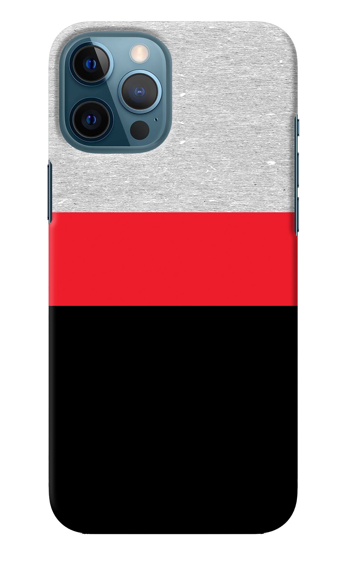 Tri Color Pattern iPhone 12 Pro Max Back Cover