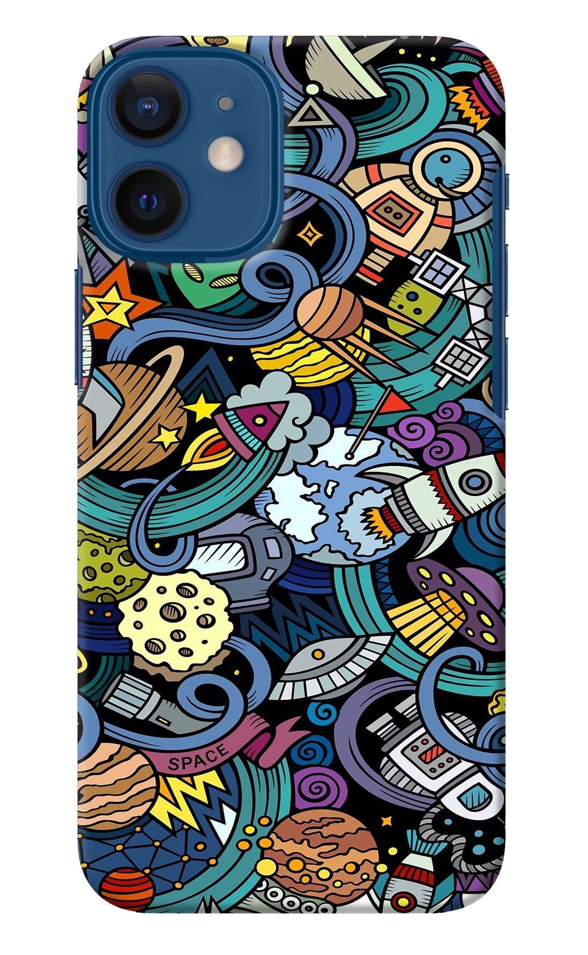 Space Abstract iPhone 12 Mini Back Cover
