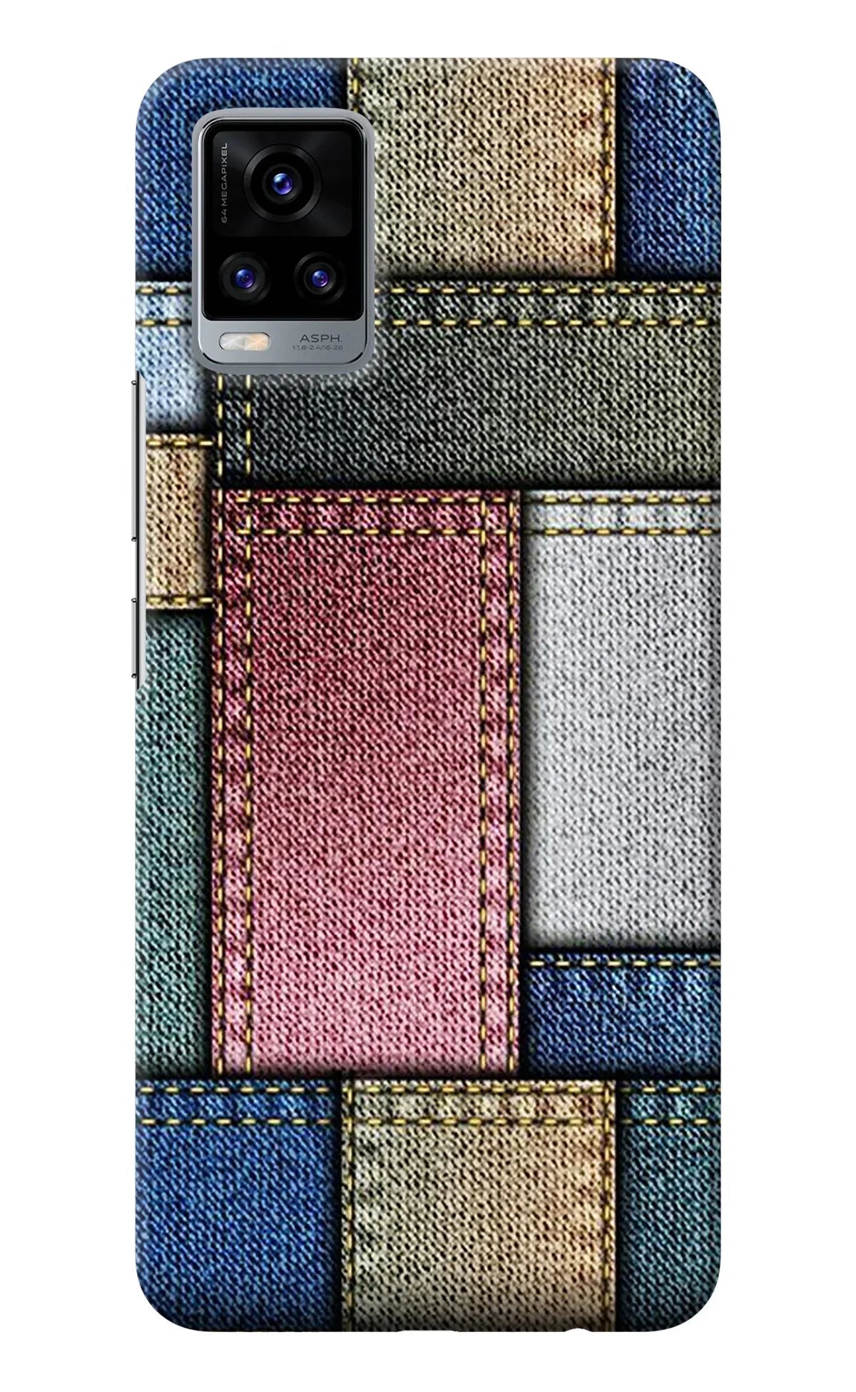 Multicolor Jeans Vivo V20 Back Cover