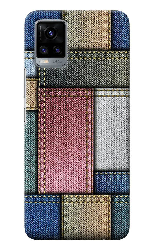 Multicolor Jeans Vivo V20 Back Cover