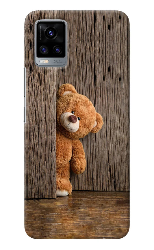 Teddy Wooden Vivo V20 Back Cover