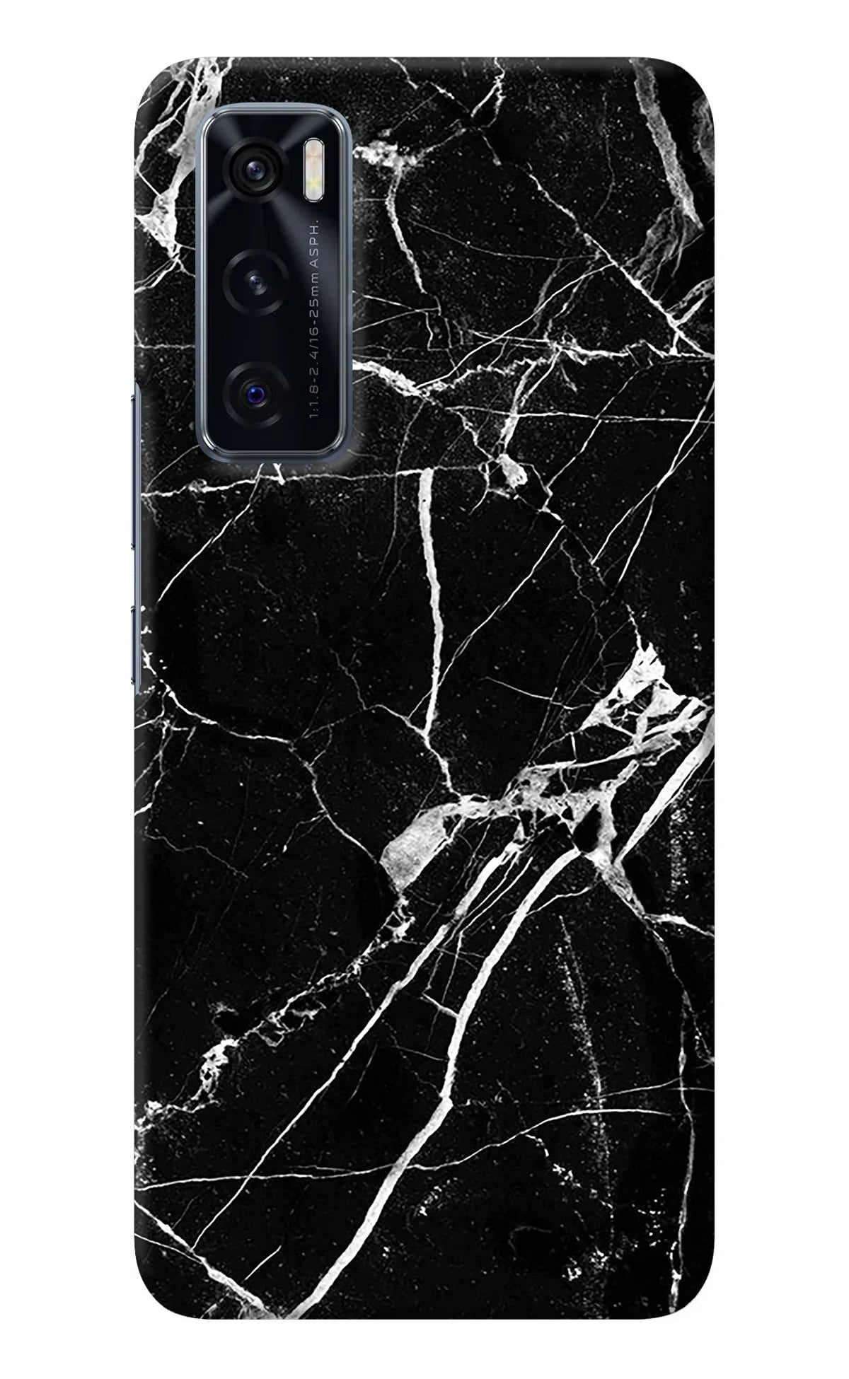 Black Marble Pattern Vivo V20 SE Back Cover
