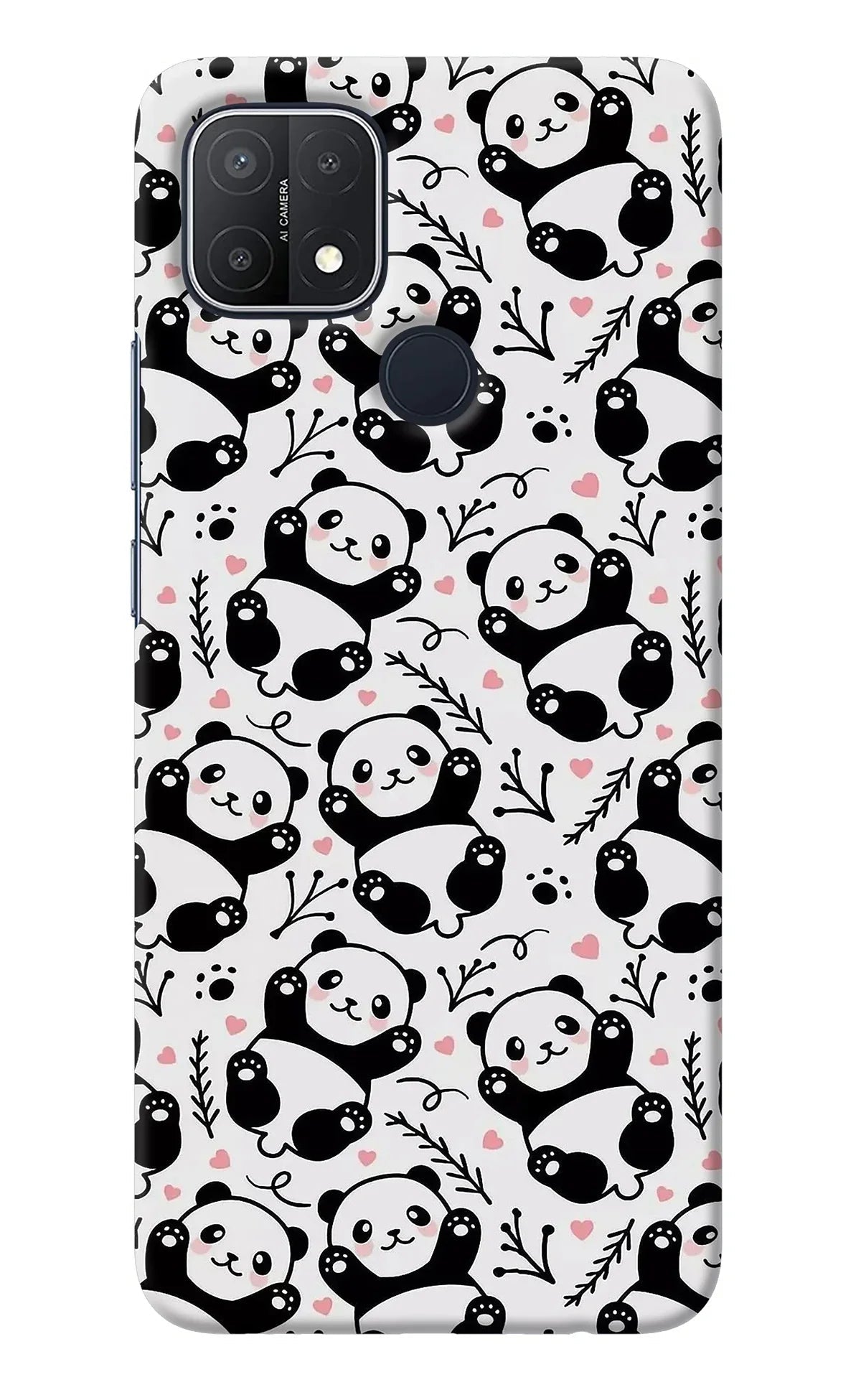 Cute Panda Oppo A15/A15s Back Cover
