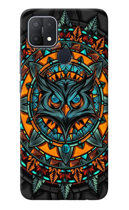 Angry Owl Art Oppo A15/A15s Back Cover