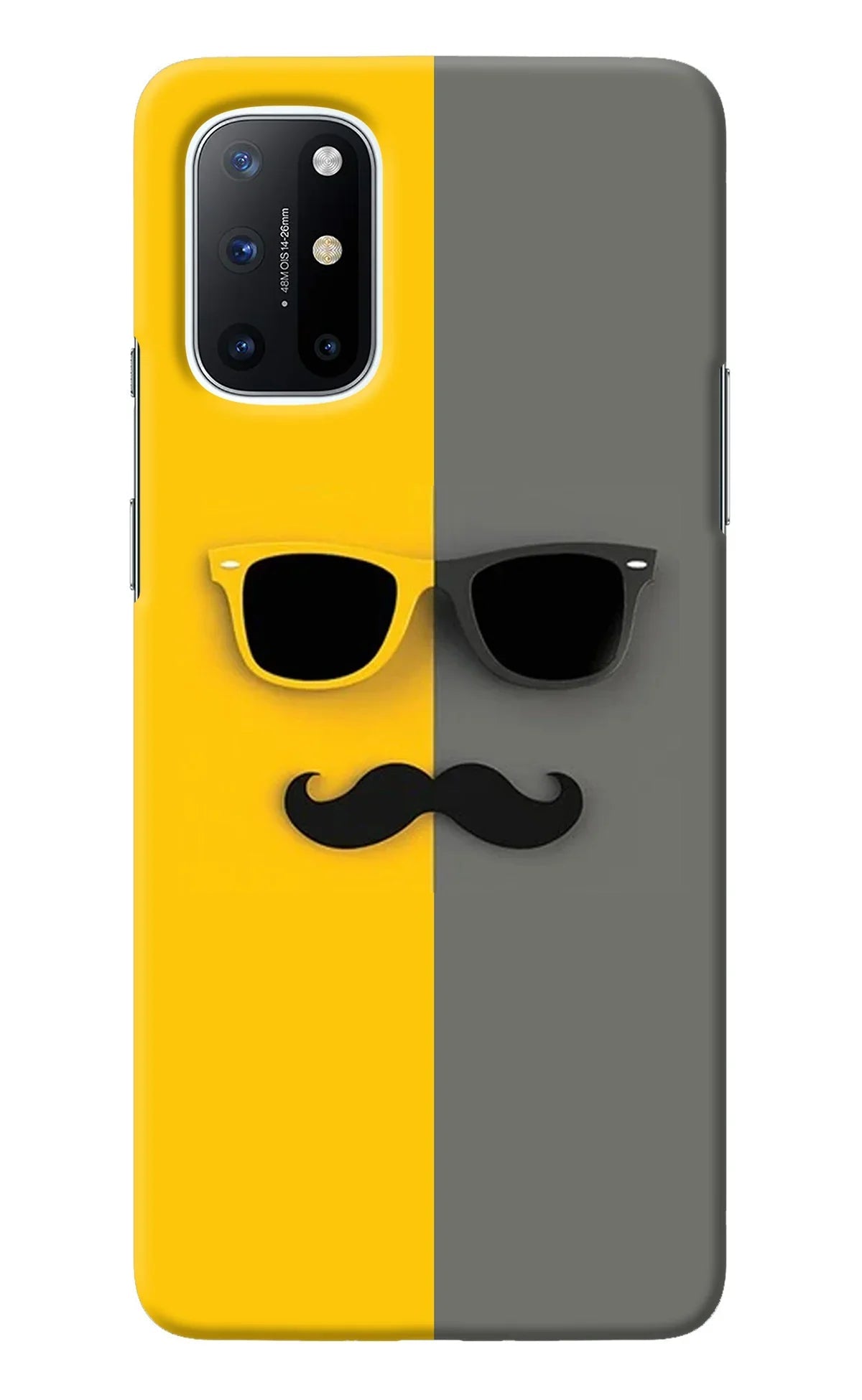 Sunglasses with Mustache Oneplus 8T Back Cover
