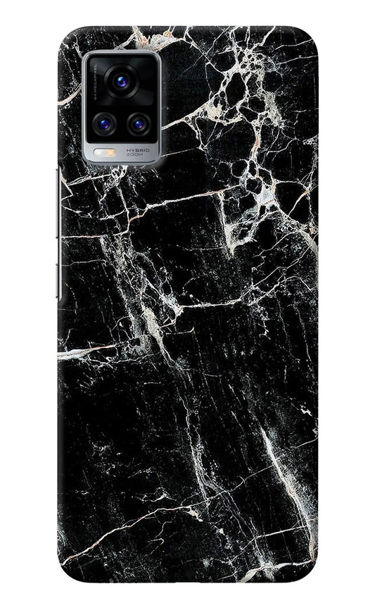 Black Marble Texture Vivo V20 Pro Back Cover