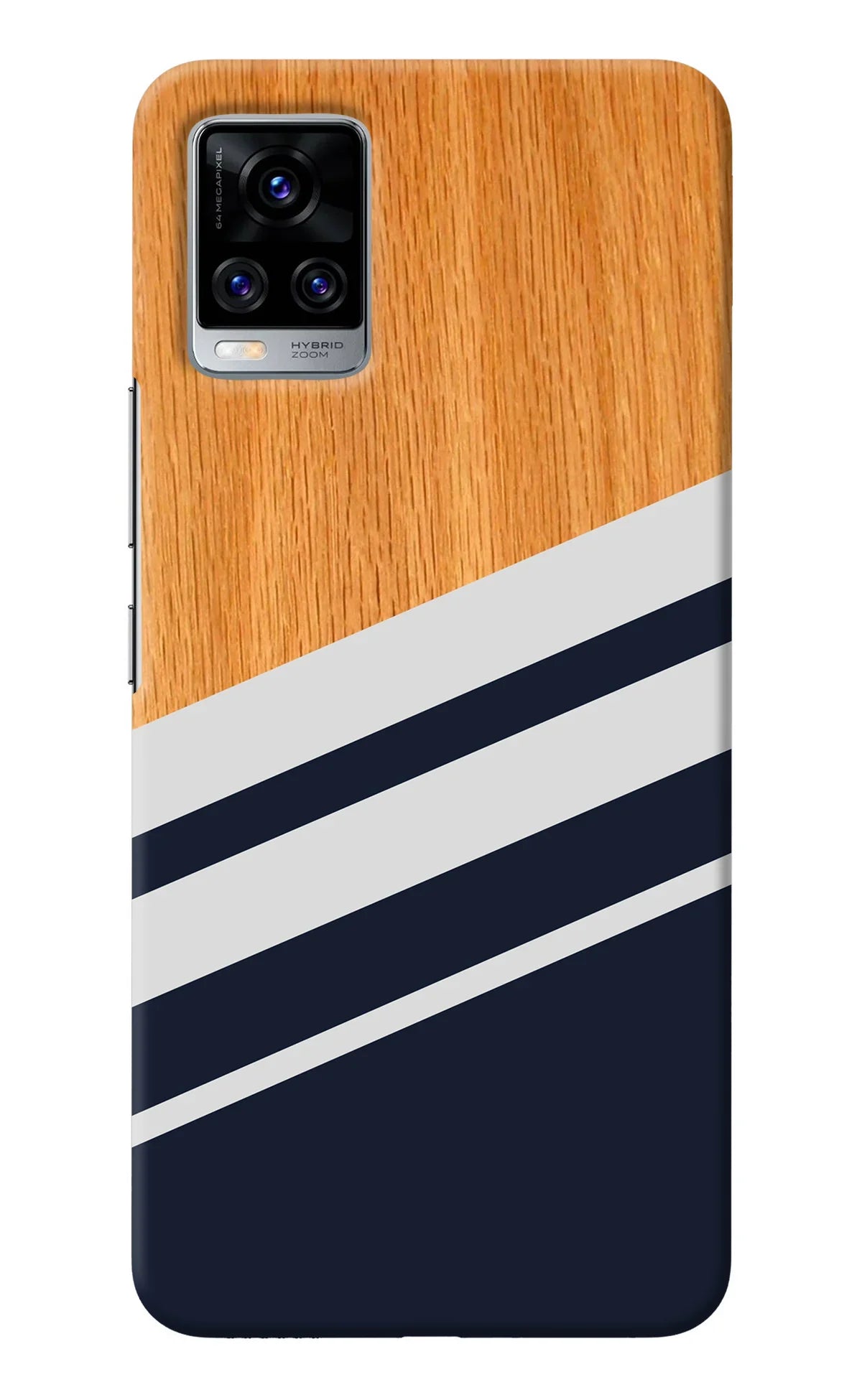 Blue and white wooden Vivo V20 Pro Back Cover