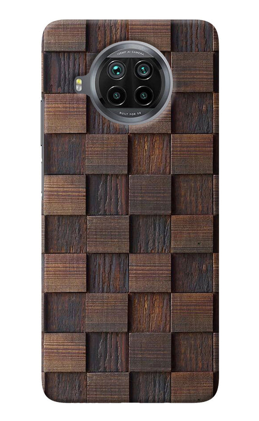 Wooden Cube Design Mi 10i Back Cover