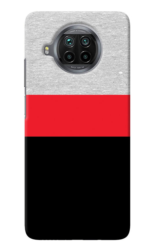 Tri Color Pattern Mi 10i Back Cover