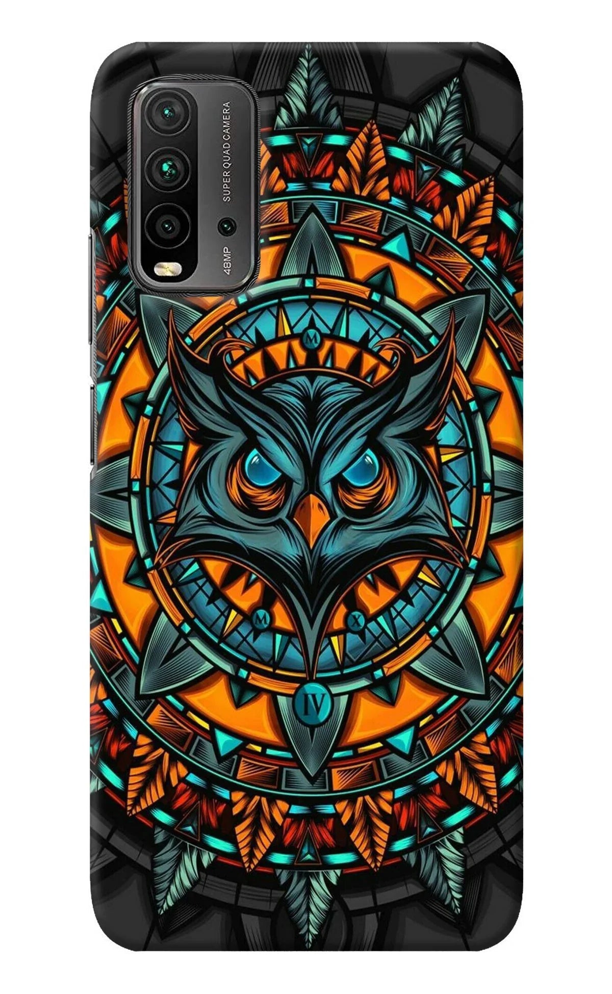 Angry Owl Art Redmi 9 Power Back Cover