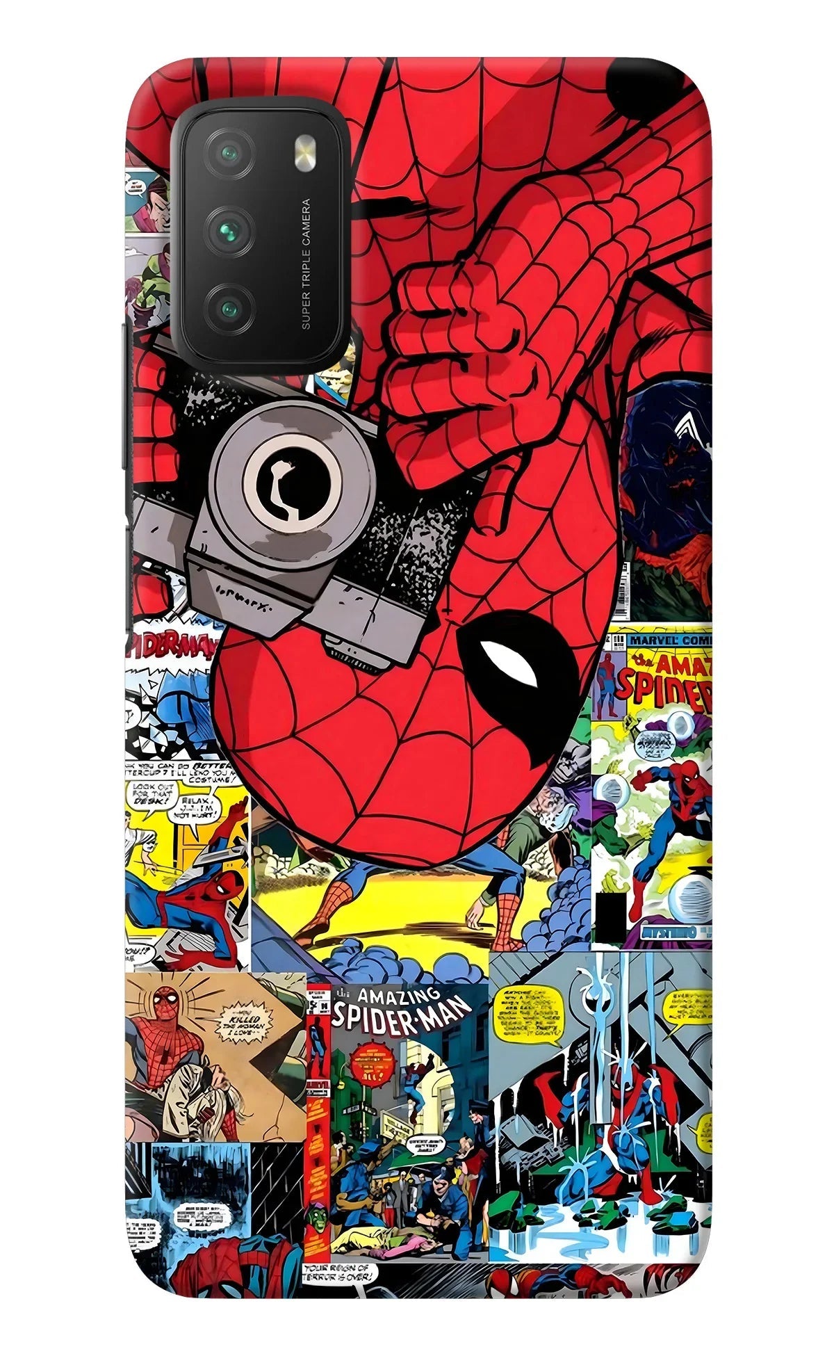 Spider Man Poco M3 Back Cover